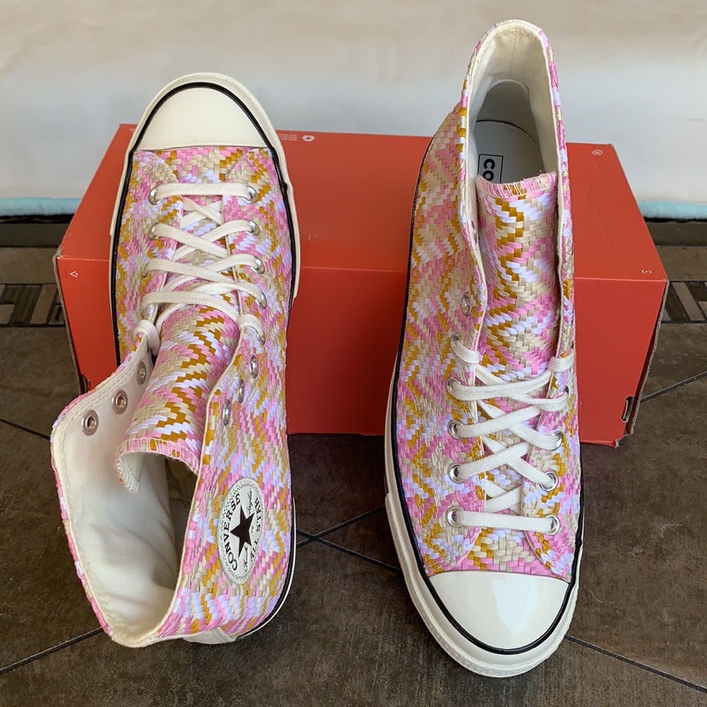 CONVERSE CHUCK 70 HI EGRET/MULTI/BLACK MEN’S - Picture 8 of 16